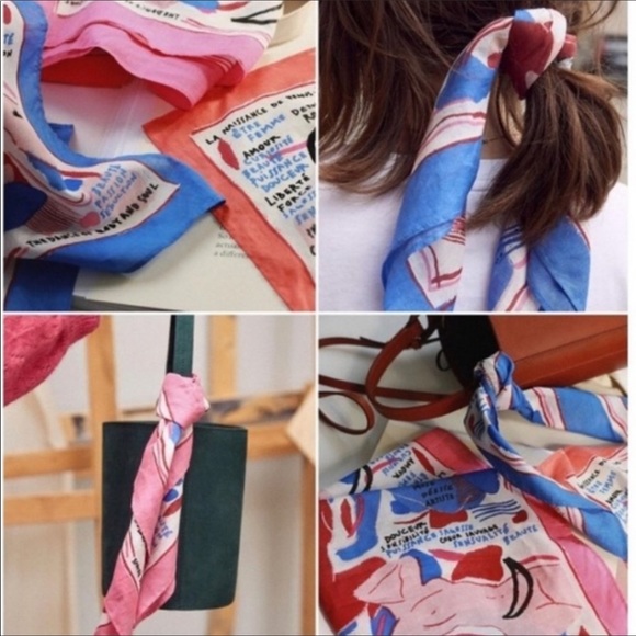 Sezane cotton French Scarf Limited Edition - Picture 11 of 12